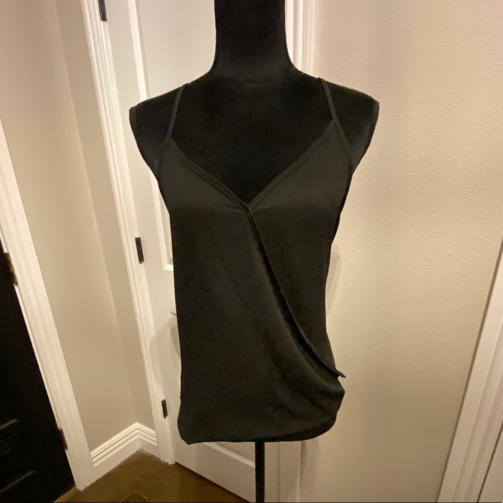 Black silky top